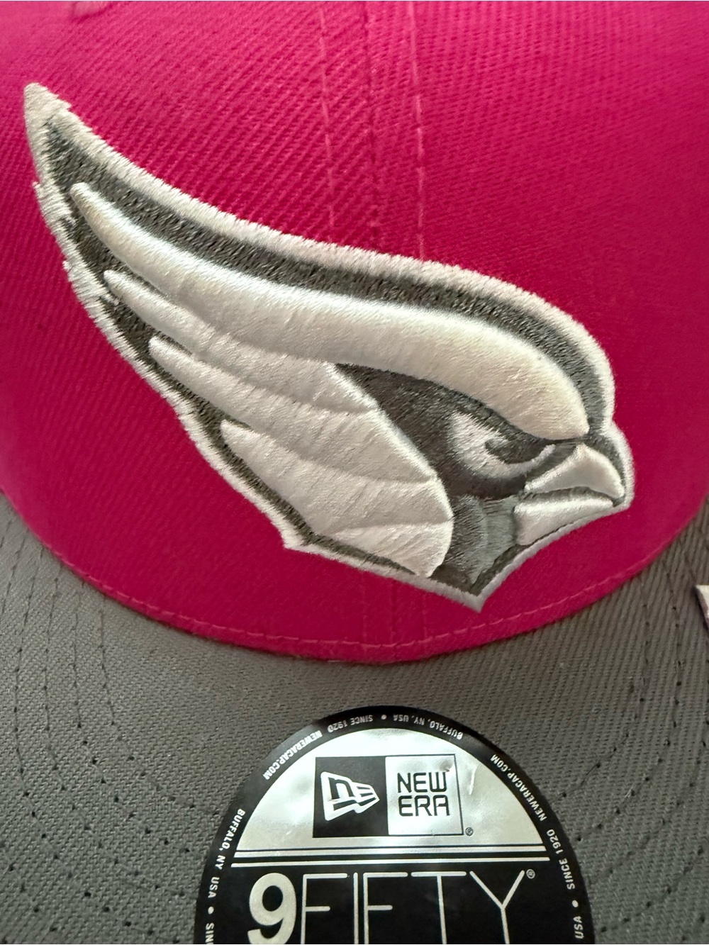 New Era Pink & Gray Arizona Cardinals 9FIFTY Snapback